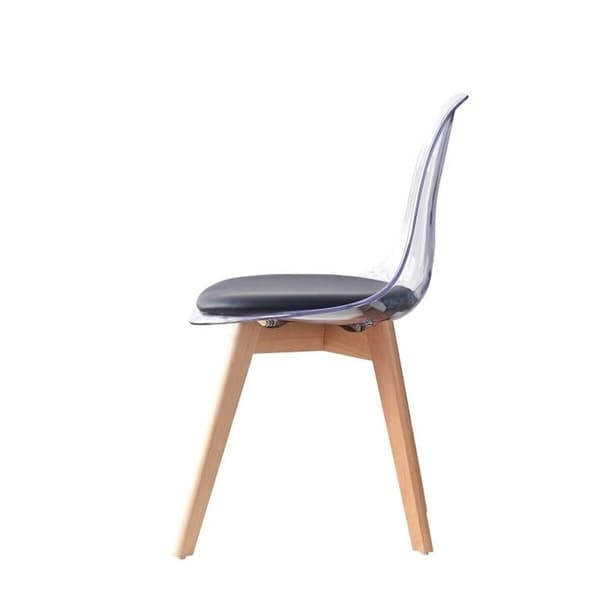 Middagsstol DKD Home Decor Svart Flerfarget Naturell 30 x 40 cm 54 x 47 x 81 cm