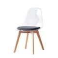 Miniatyrbilde 1 av 4: Middagsstol DKD Home Decor Svart Flerfarget Naturell 30 x 40 cm 54 x 47 x 81 cm