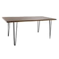 Miniatyrbilde 1 av 5: Middagsbord DKD Home Decor 180 x 87 x 76 cm Svart Metall Brun Akasia