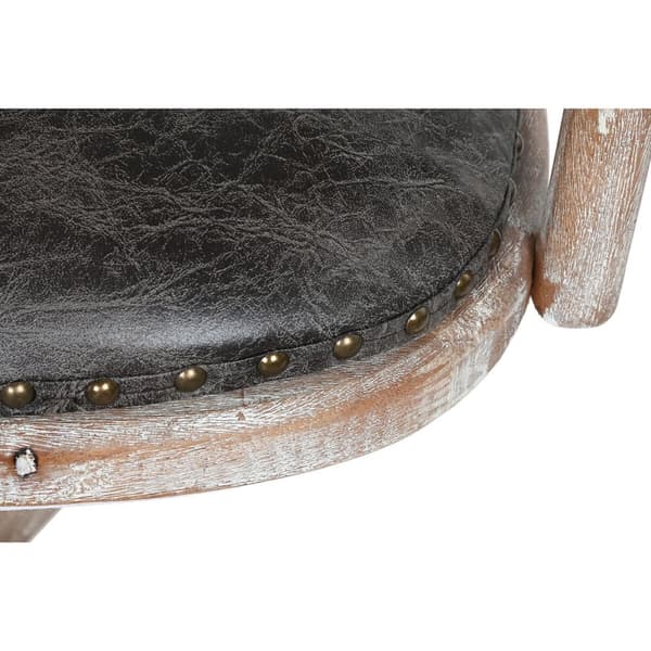 Middagsstol DKD Home Decor Svart Mørkebrunt 52 x 50 x 88 cm