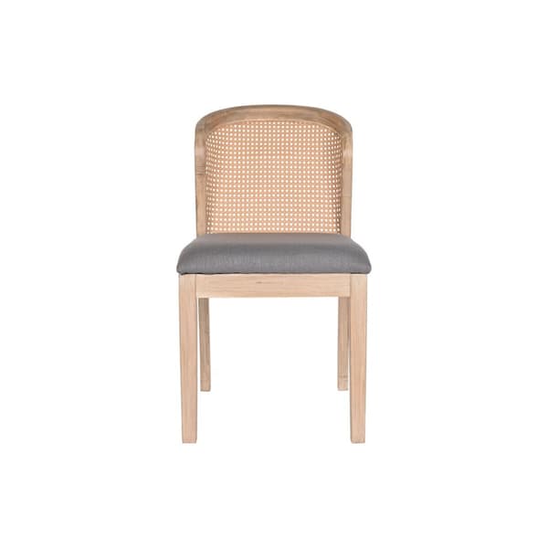 Middagsstol DKD Home Decor Gran Polyester Mørke Grå (46 x 61 x 86 cm)