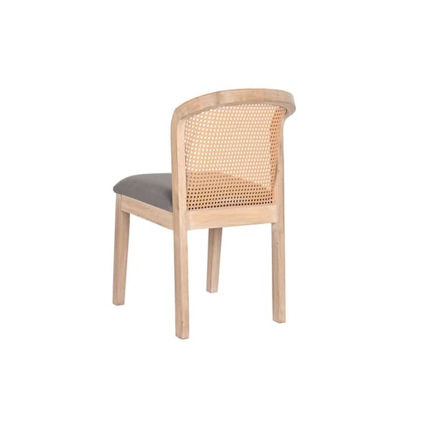 Middagsstol DKD Home Decor Gran Polyester Mørke Grå (46 x 61 x 86 cm)