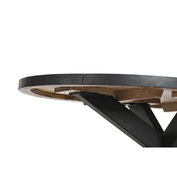 Senterbord DKD Home Decor Naturell Metall Treverk av mangotre 130 x 70 x 45 cm