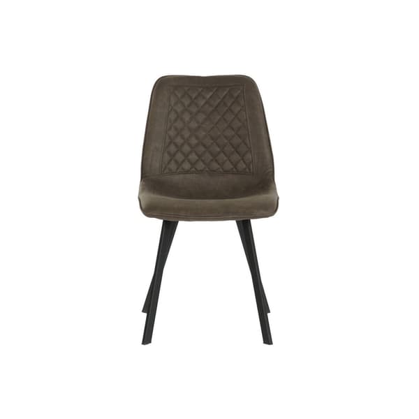 Stol DKD Home Decor Svart Grå Metall Polyuretan 63 x 49 x 85 cm 49 x 59 x 87 cm