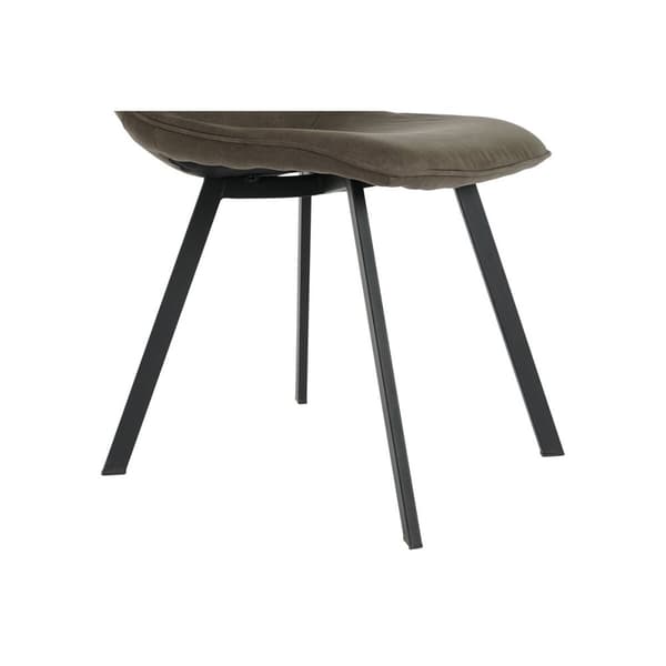 Stol DKD Home Decor Svart Grå Metall Polyuretan 63 x 49 x 85 cm 49 x 59 x 87 cm