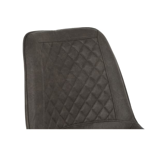 Stol DKD Home Decor Svart Grå Metall Polyuretan 63 x 49 x 85 cm 49 x 59 x 87 cm