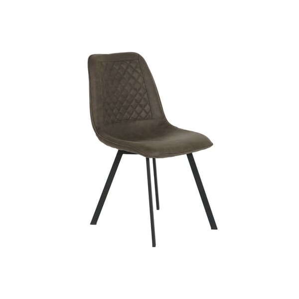 Stol DKD Home Decor Svart Grå Metall Polyuretan 63 x 49 x 85 cm 49 x 59 x 87 cm