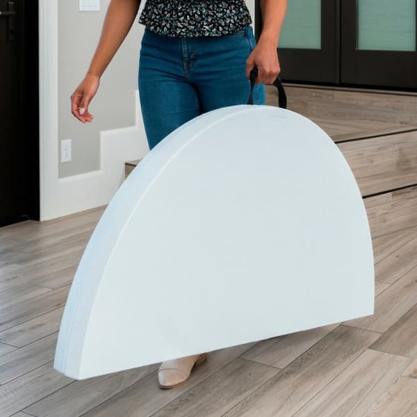 Klappbord Lifetime Hvit 122 x 73,5 x 122 cm Stål Plast