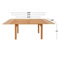 Miniatyrbilde 2 av 2: Uttrekkbart bord Aktive Akasia 200 x 74 x 100 cm