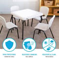 Miniatyrbilde 3 av 6: Bord for barn Lifetime Hvit Sammenleggbar 61 x 53,5 x 61 cm Stål Plast