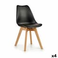 Miniatyrbilde 1 av 4: Middagsstol Brun Svart 42 x 80 x 50 cm (4 enheter)
