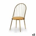 Miniatyrbilde 1 av 2: Stol Stolper Gyllen Sennep 48 x 95,5 x 48 cm (2 enheter)
