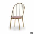Miniatyrbilde 1 av 2: Stol Stolper Rosa Gyllen 48 x 95,5 x 48 cm (2 enheter)