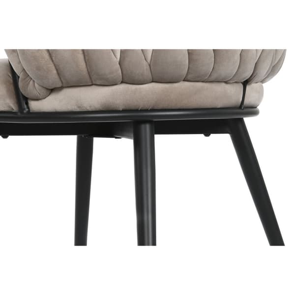 Stol DKD Home Decor Svart Beige 60 x 66 x 84 cm 66 x 60 x 84 cm