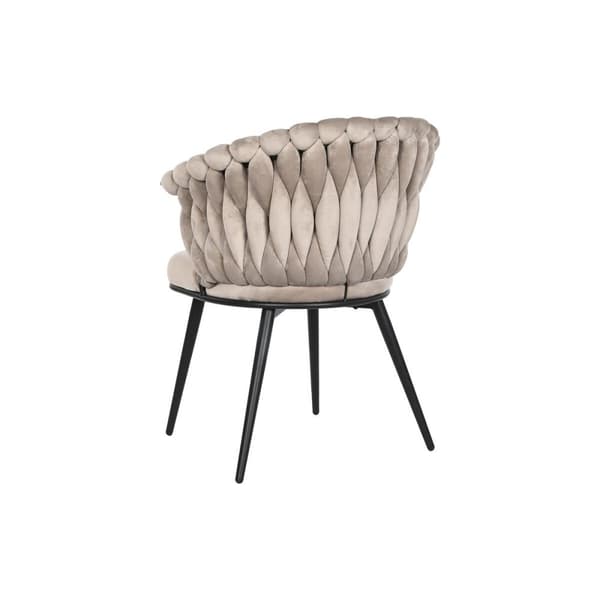 Stol DKD Home Decor Svart Beige 60 x 66 x 84 cm 66 x 60 x 84 cm