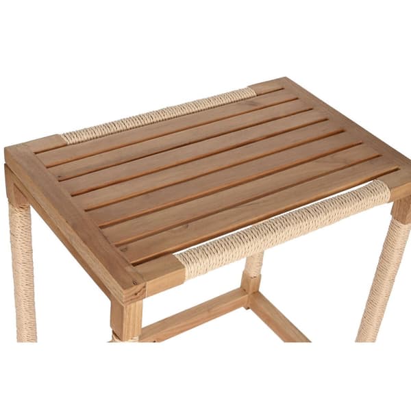 Sett med 2 bord Home ESPRIT Naturell Tau Gran 58 x 38 x 60 cm