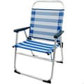 Miniatyrbilde 2 av 7: Strandstol Aktive Blå Hvit 48 x 88 x 50 cm Aluminium Sammenleggbar (4 enheter)