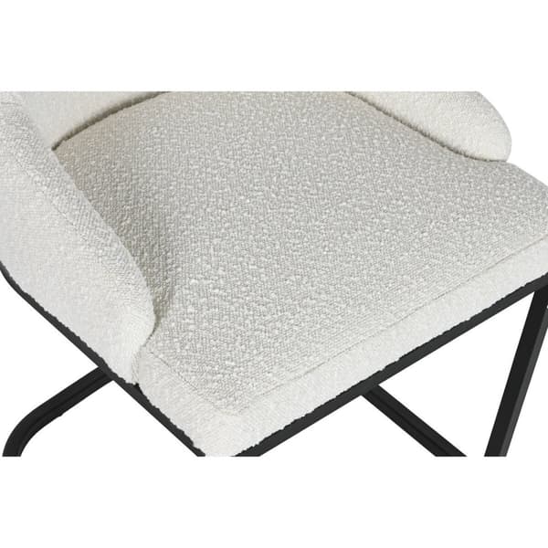 Middagsstol Home ESPRIT Hvit Svart 54 x 61 x 82,5 cm
