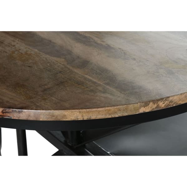 Sidebord Home ESPRIT Brun Svart Jern Treverk av mangotre 116 x 72 x 110 cm