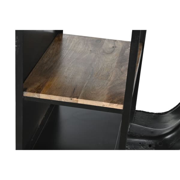 Sidebord Home ESPRIT Brun Svart Jern Treverk av mangotre 116 x 72 x 110 cm