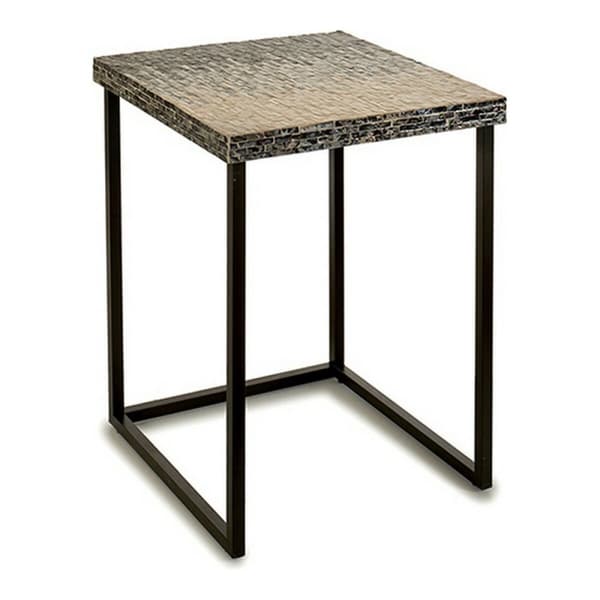 Sofabord Grå Metal Perlemor spånplade (47 x 62 x 47 cm)