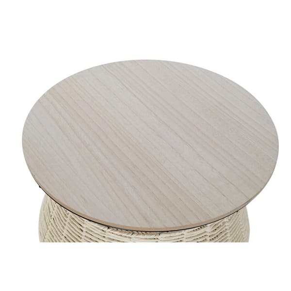 Soffbord DKD Home Decor Svart Naturell Metall Järn Trä MDF 30 x 40 cm 54 x 54 x 40 cm