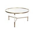 Miniatyrbillede 3 af 6: Sofabord DKD Home Decor Glamour Gennemsigtig Gylden Akryl Metal 87 x 87 x 50 cm