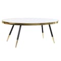 Miniatyrbillede 3 af 3: Sofabord DKD Home Decor Spejl Stål (110 x 50 x 41,5 cm)