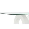 Miniatyrbillede 3 af 6: Sofabord DKD Home Decor Hvid Gennemsigtig Træ Krystal Træ MDF 110 x 60 x 45 cm