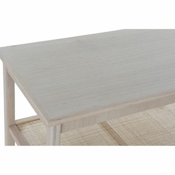 Soffbord DKD Home Decor 90 x 50 x 46 cm Naturell Aluminium Trä MDF