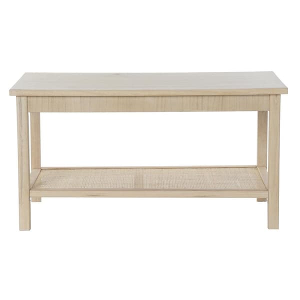 Soffbord DKD Home Decor 90 x 50 x 46 cm Naturell Aluminium Trä MDF