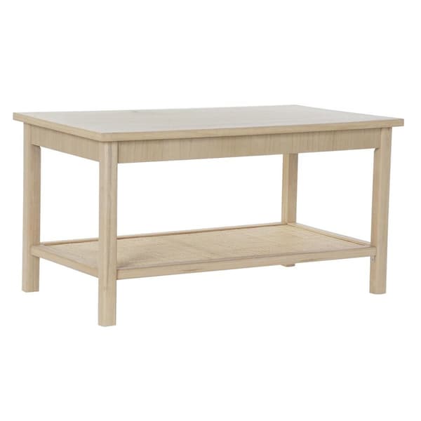 Soffbord DKD Home Decor 90 x 50 x 46 cm Naturell Aluminium Trä MDF