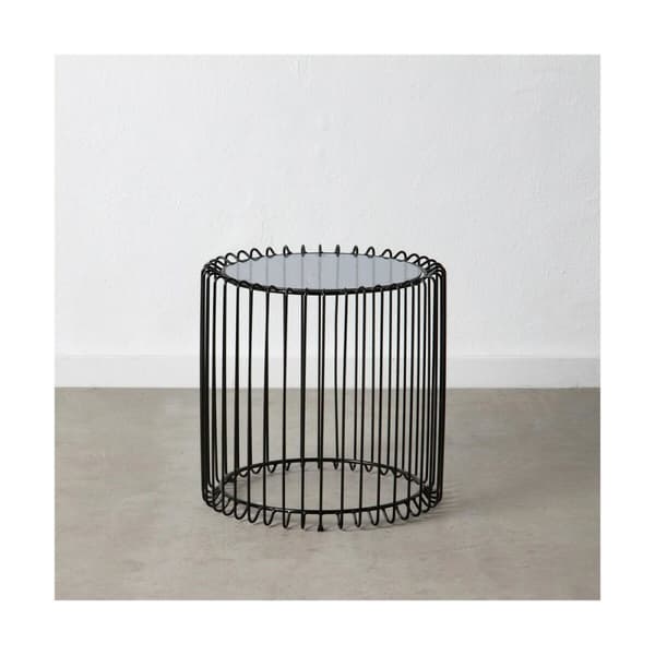 Sofabord Krystal Sort Metal 45 x 45 x 45 cm