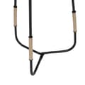 Miniatyrbillede 5 af 10: Sofabord 40,5 x 40,5 x 66 cm Natur Sort Træ Jern