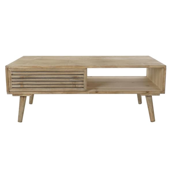 Pöytä DKD Home Decor 99 x 59 x 38 cm Kuusi Luonnollinen Alumiini