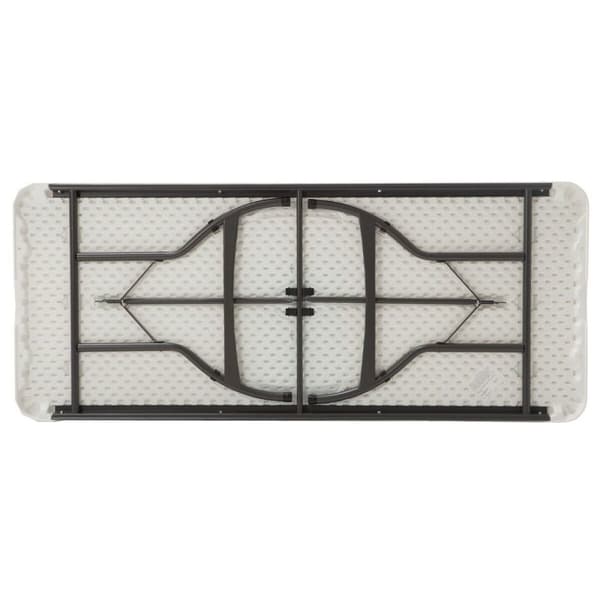 Sammenklappeligt bord Lifetime Hvid Stål Plastik 182 x 73,5 x 76 cm