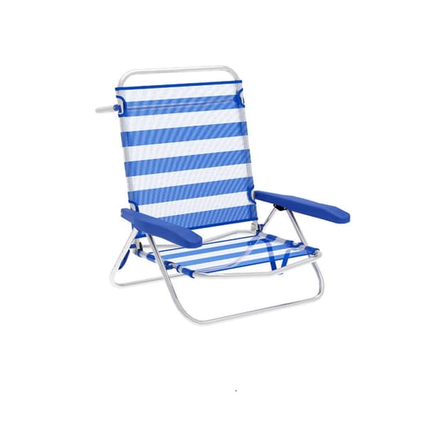 Folding Chair Marbueno Raidat Sininen Valkoinen 63 x 78 x 76 cm