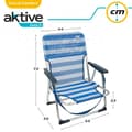 Miniatyrbillede 7 af 7: Strandkurv Aktive Foldbar Blå 44 x 72 x 35 cm (4 enheder)