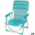 Miniatyrbild 1 av 7: Strandstol Aktive Turkos 44 x 72 x 35 cm Aluminium Hopfällbar (4 antal)