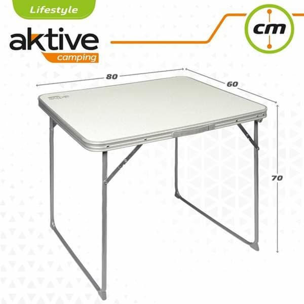 Fällbord Aktive Vit Stål Trä MDF 80 x 60 x 70 cm