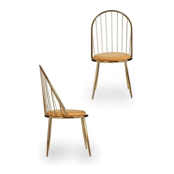 Tuoli Kullattu Tangot Sinappi 48 x 95,5 x 48 cm
