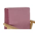 Pikkukuva 2 / 3: Nojatuoli DKD Home Decor Pinkki Polyesteri Puu MDF (61 x 63 x 77 cm)