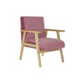 Pikkukuva 1 / 3: Nojatuoli DKD Home Decor Pinkki Polyesteri Puu MDF (61 x 63 x 77 cm)