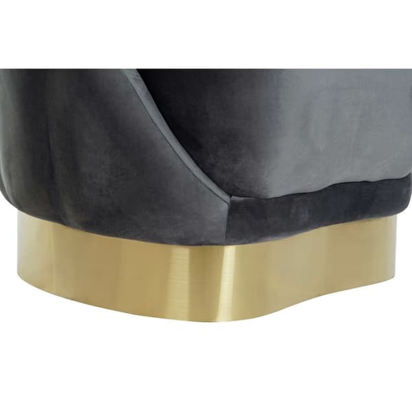 Nojatuoli DKD Home Decor 86 x 80 x 85 cm Harmaa Metalli Valkoinen Tumman harmaa