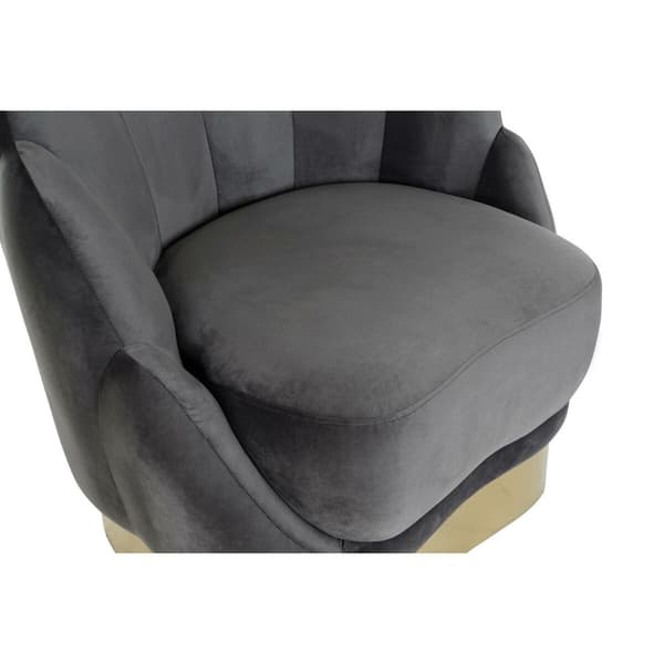 Nojatuoli DKD Home Decor 86 x 80 x 85 cm Harmaa Metalli Valkoinen Tumman harmaa