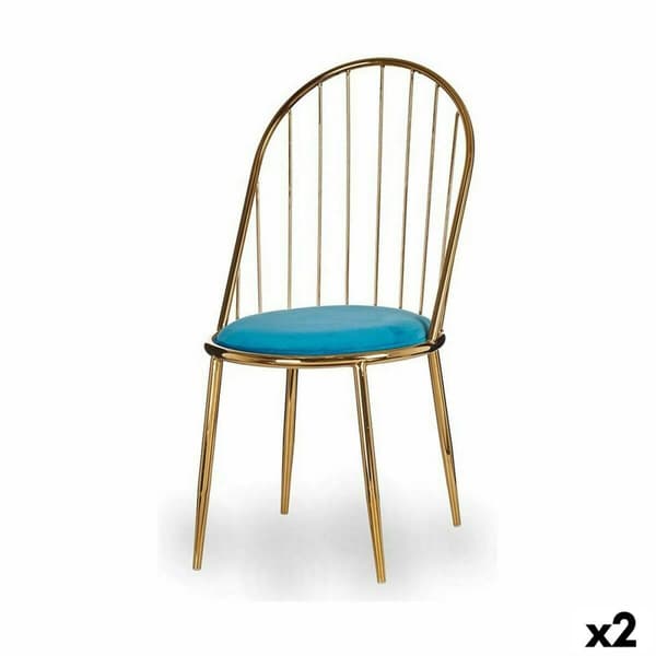 Tuoli Tangot Sininen Kullattu 48 x 95,5 x 48 cm (2 osaa)