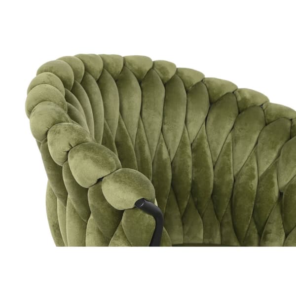 Tuoli DKD Home Decor Musta Vihreä Polyesteri Sametti Metalli 66 x 60 x 84 cm
