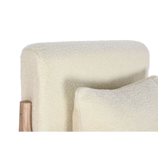 Keinutuoli Home ESPRIT Valkoinen Luonnollinen Kumipuu 66 x 88 x 78 cm