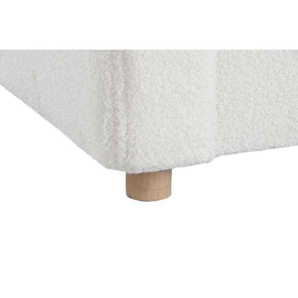 Nojatuoli DKD Home Decor Valkoinen Polyesteri Puu 79 x 72 x 86 cm