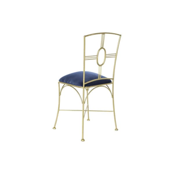 Middagsstol DKD Home Decor Blå Gyllen 45 x 42 x 88,5 cm